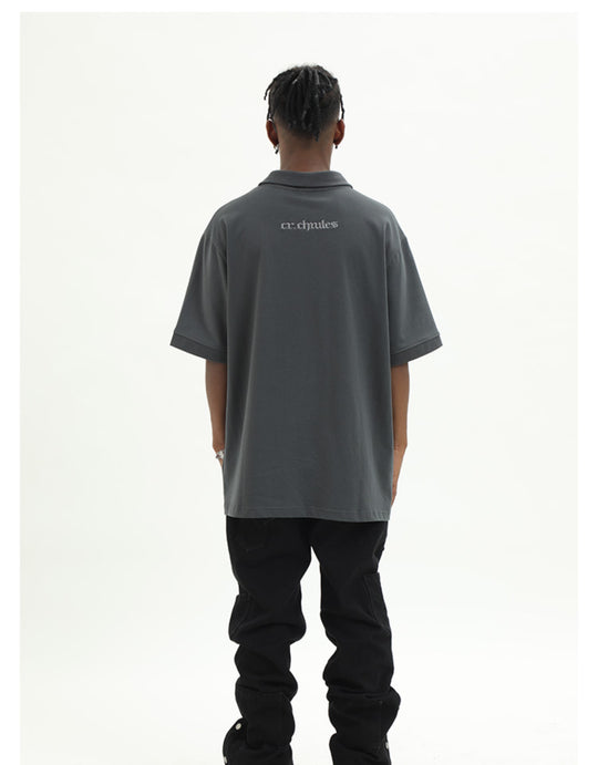 Cashrules Cross Star Logo Embroidered Polo