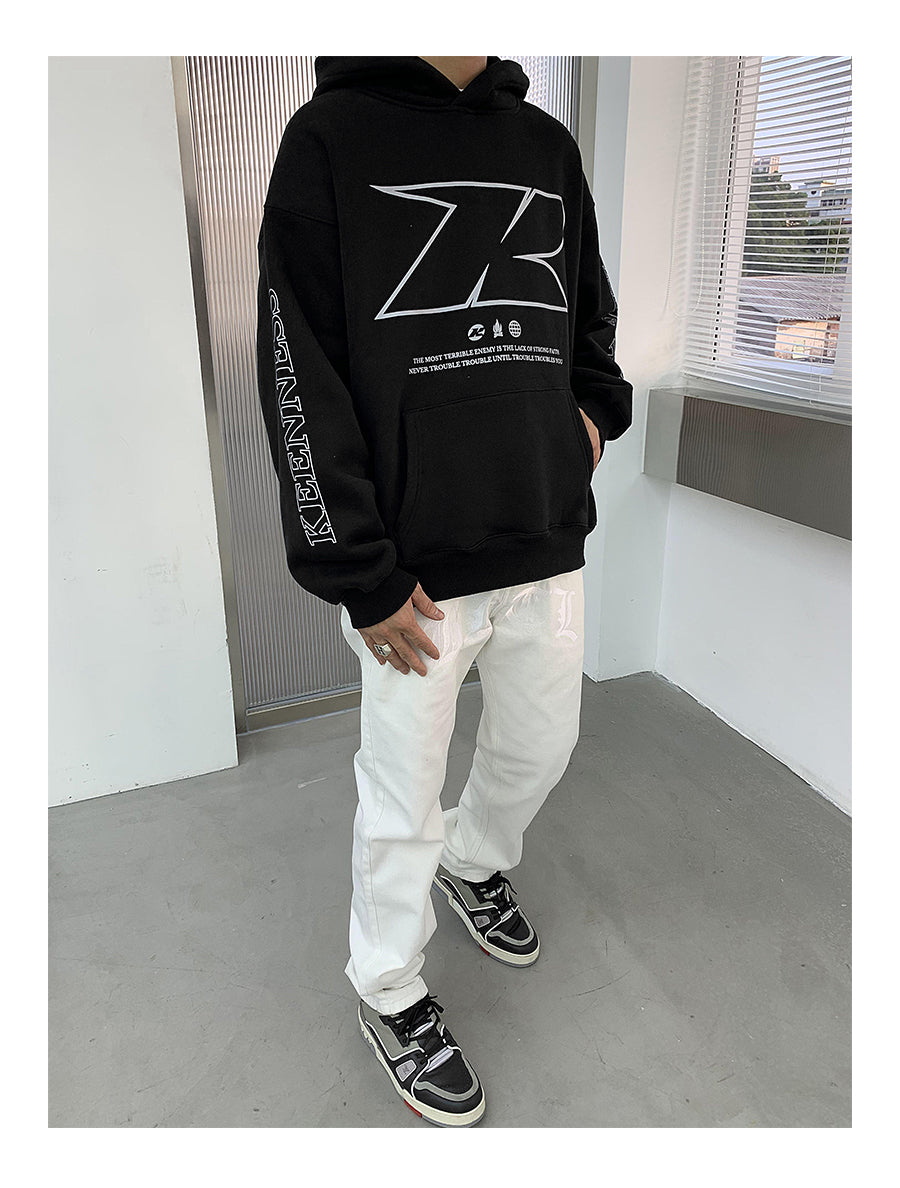 Keenness Print Hoodie