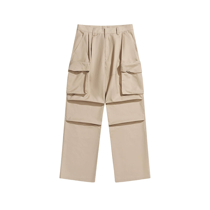 Harsh and Cruel Multi Pocket Knee Pleated Trousers