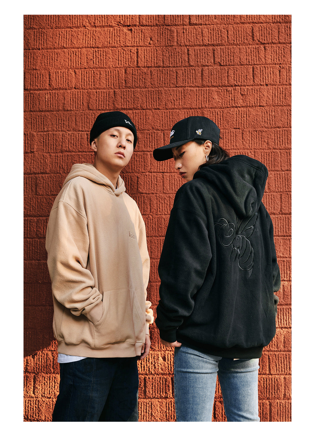 VOTE Bee Logo Polar Fleece Hoodie