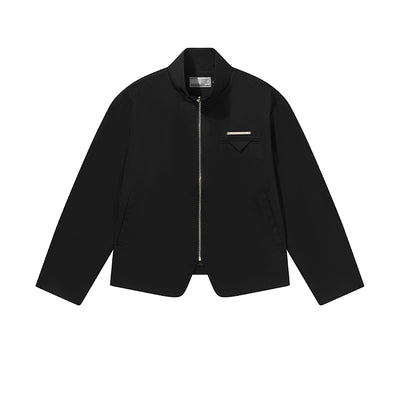 Harsh and Cruel Stand Up Collar Twill Jacket