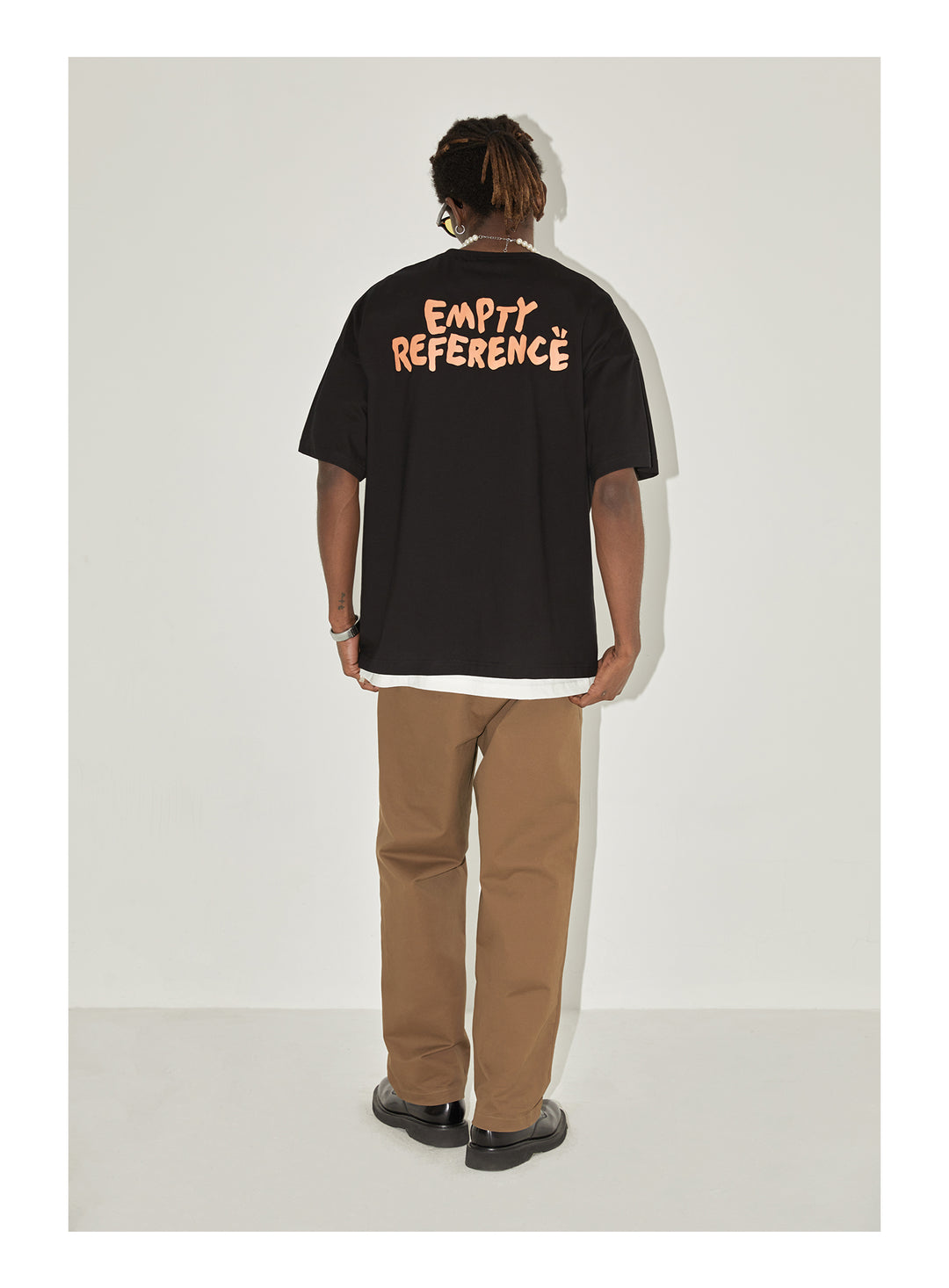 EMPTY REFERENCE Black Flower Tee