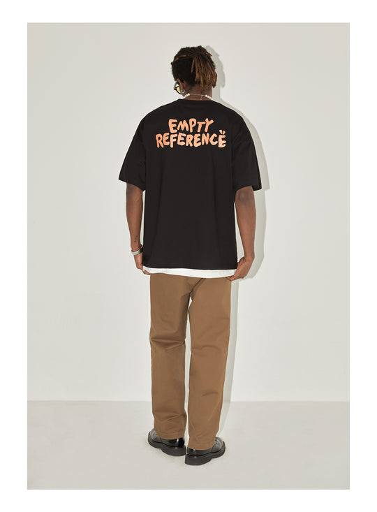EMPTY REFERENCE Black Flower Tee