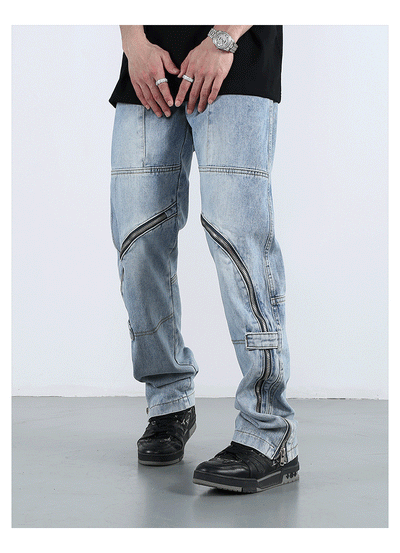F3F Select Zipper Design Denim Jeans
