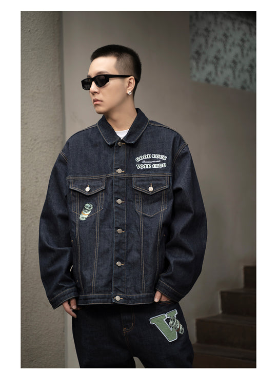 VOTE Dollar Bill Denim Jacket