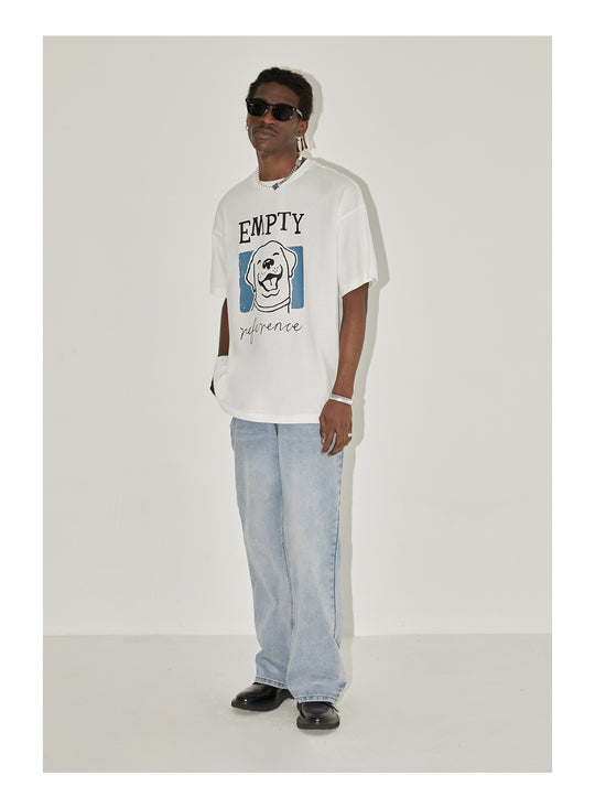 EMPTY REFERENCE Smile Cute Puppy Logo Tee