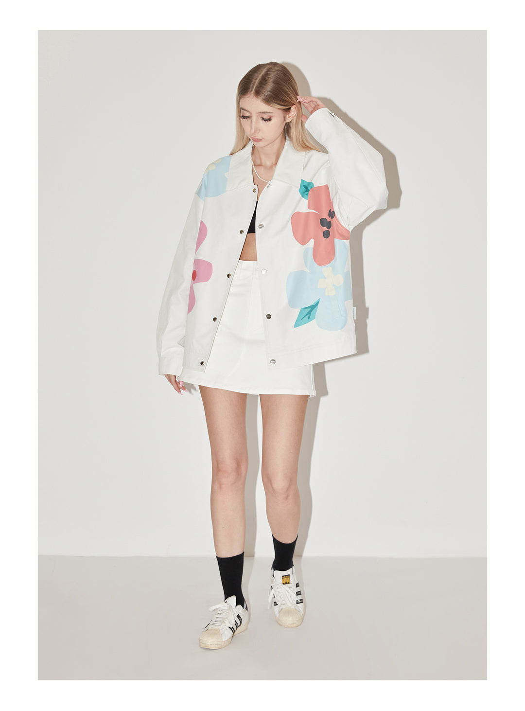 EMPTY REFERENCE Garden Floral Print Jacket