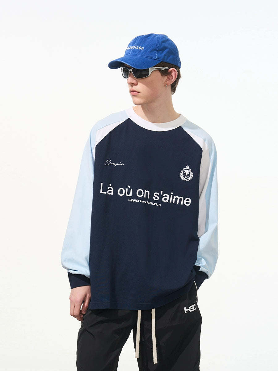 Harsh and Cruel Jersey Raglan Long Sleeve Tee