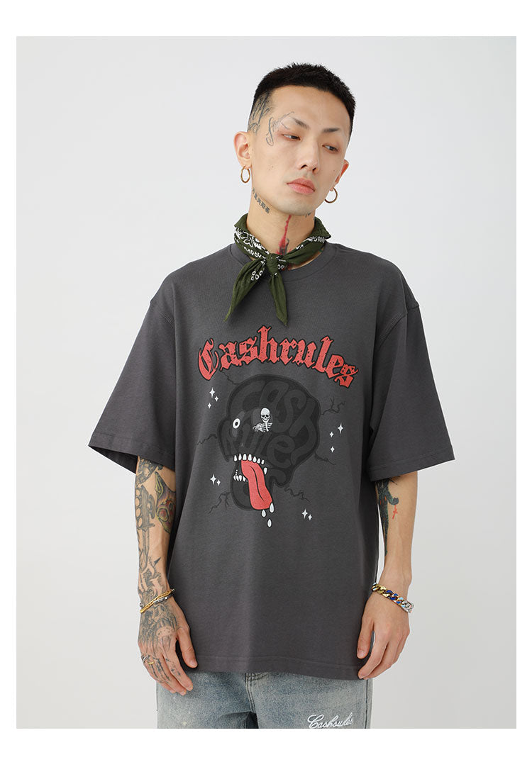 Cashrules Skull LOGO Theme Tee