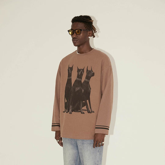 EMPTY REFERENCE Doberman Long Sleeved Tee | Face 3 Face