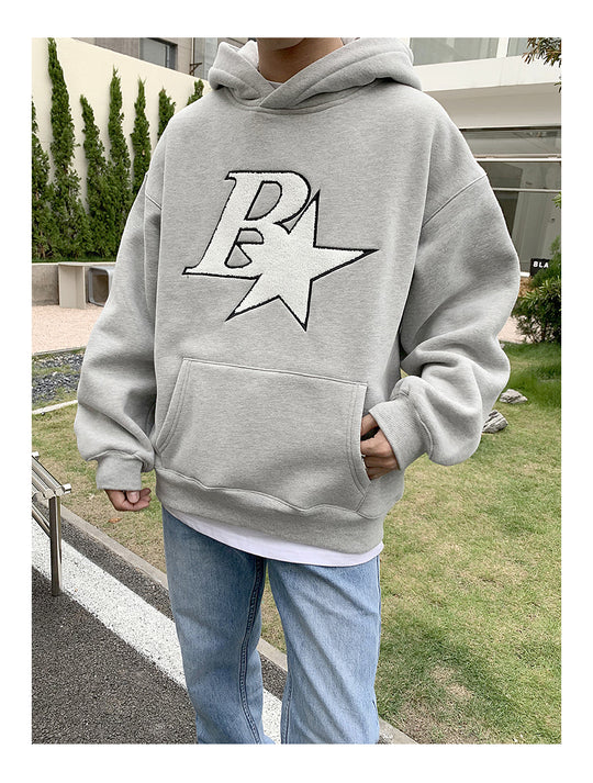 B Star Embroidered Hoodie