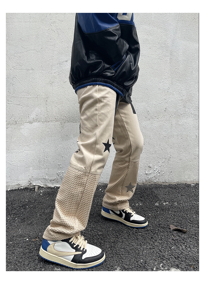 Guns Star Print Pants