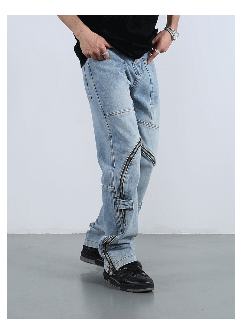 F3F Select Zipper Design Denim Jeans