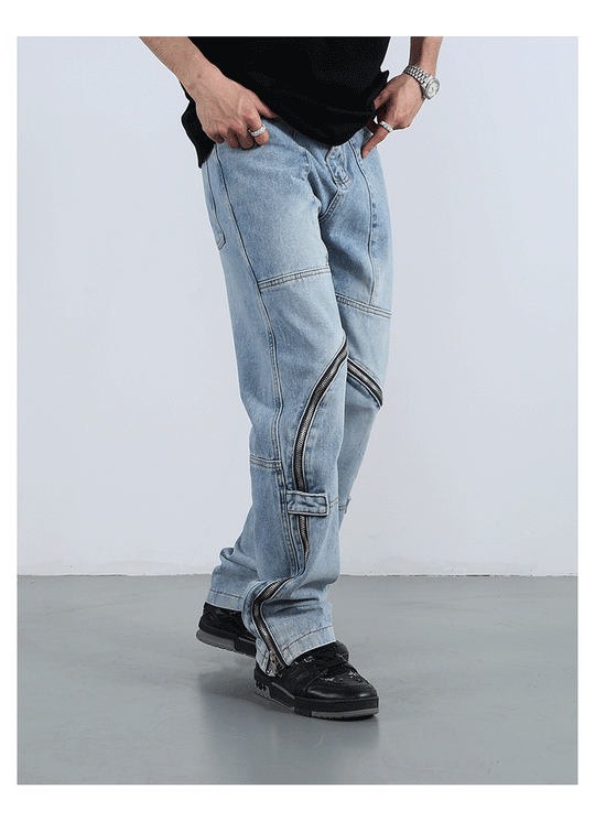 F3F Select Zipper Design Denim Jeans