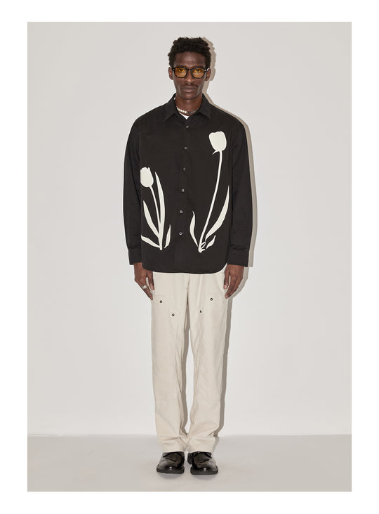 EMPTY REFERENCE Tulip Print Long Sleeved Shirt