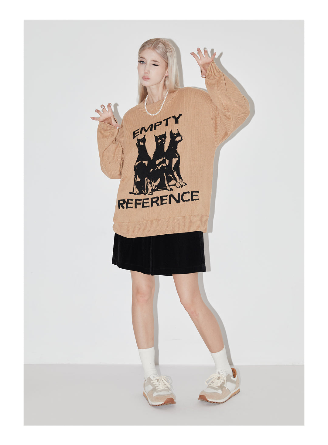 EMPTY REFERENCE Doberman Knit Sweater