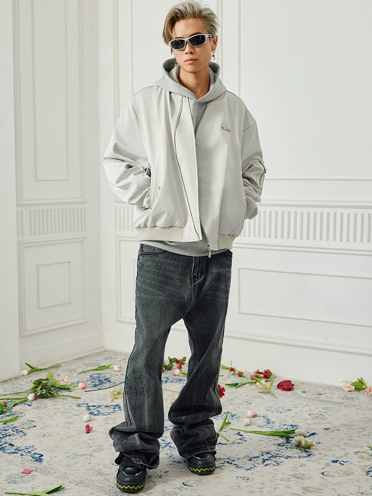 Achock Personalized Zipper Bomber Jacket