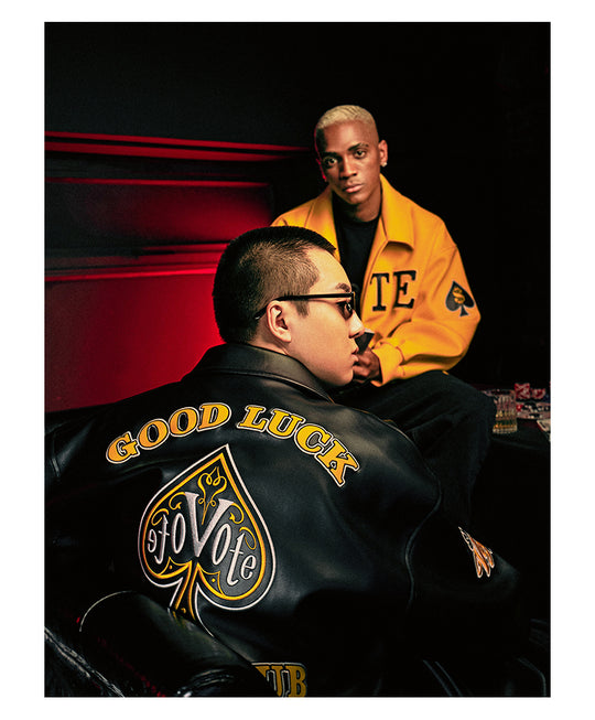 VOTE Spades VOTE CLUB Leather Jacket