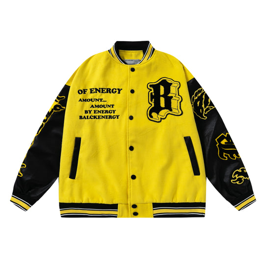 F3F Select Flame Embroidered Varsity Jacket