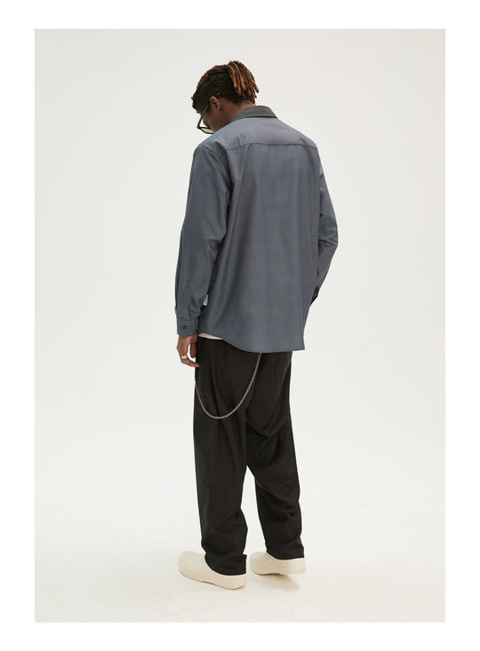 EMPTY REFERENCE Flower Shadow Print Long Sleeve Shirt