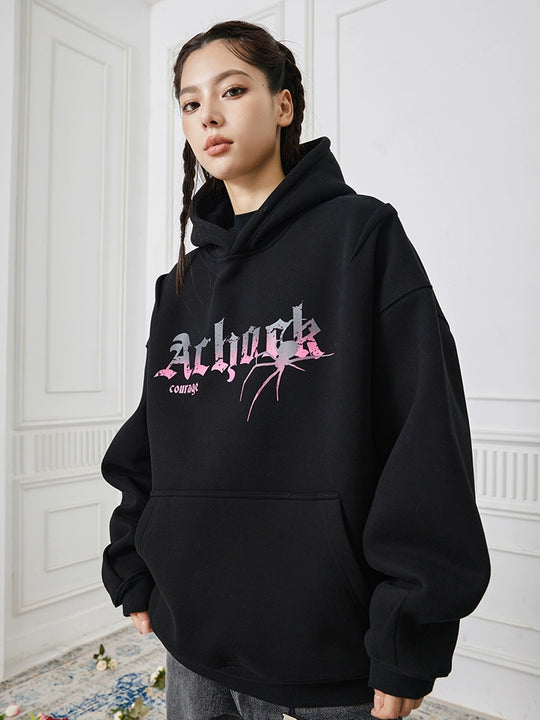 Achock Spider Print Hoodie