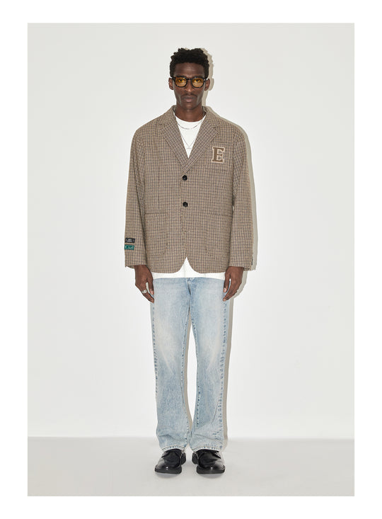 EMPTY REFERENCE Patch Embroidery Suit Jacket