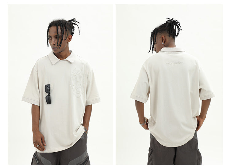 Cashrules Cross Star Logo Embroidered Polo