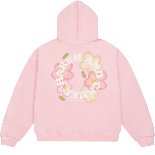 Harsh and Cruel Handpainted Flowers Ring Printed Hoodie
