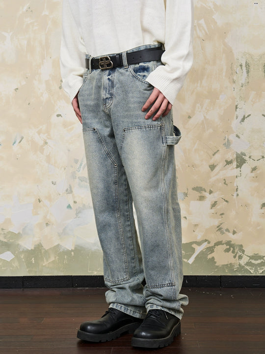 Harsh and Cruel Double Knee Straight Jeans