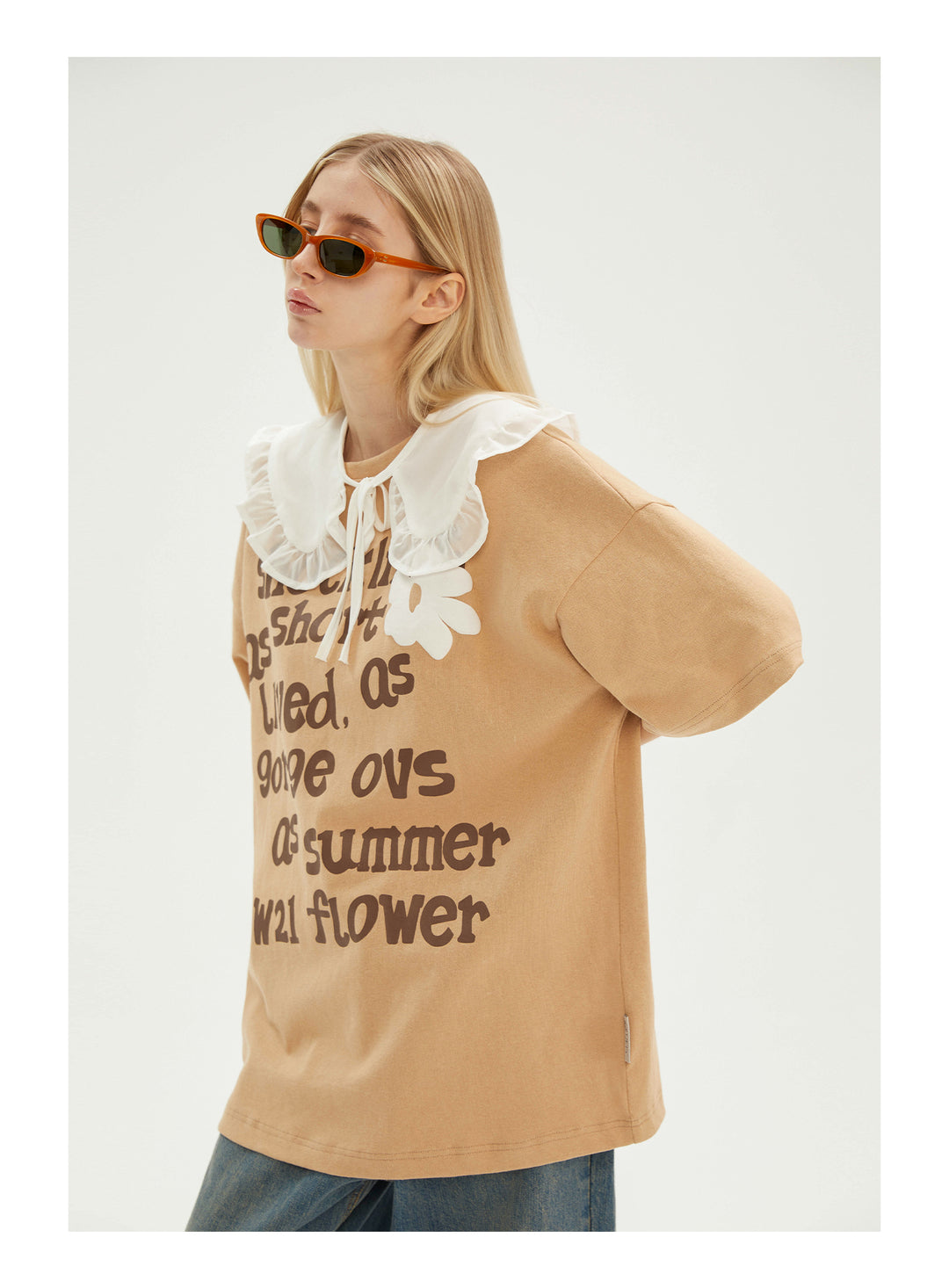 EMPTY REFERENCE Floral Letter Tee