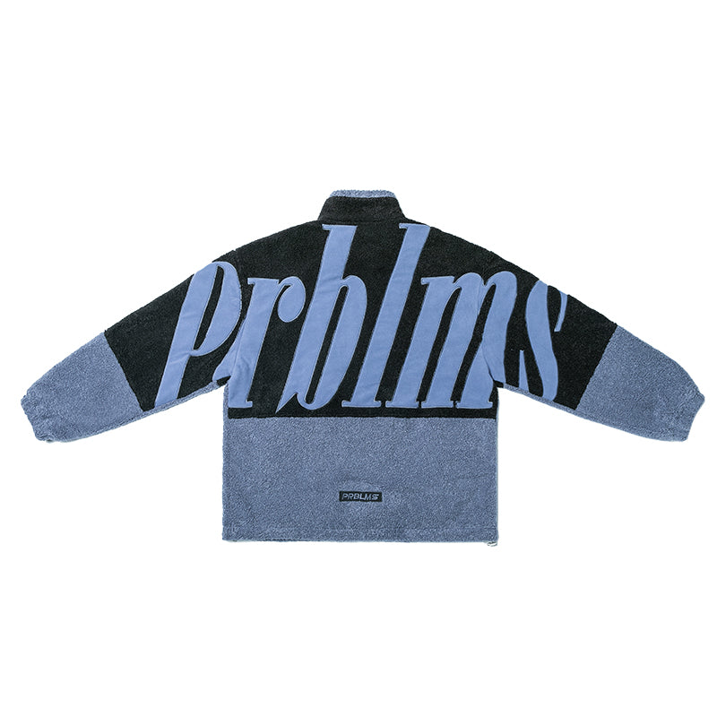 PRBLMS Big LOGO Sherpa Fleece Boa Jacket | Face 3 Face