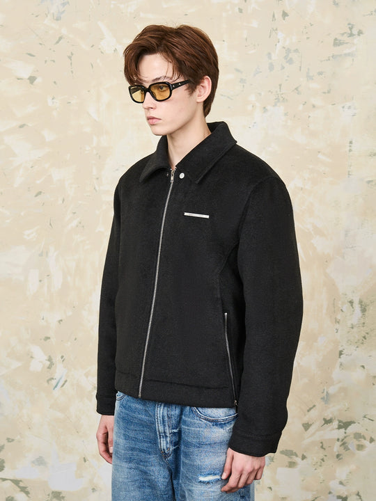 Harsh and Cruel Woolen Zipper Jacket