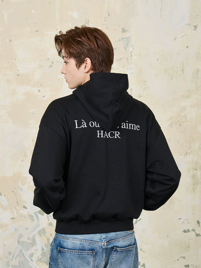 Harsh and Cruel Basic Embroidered Logo Hoodie