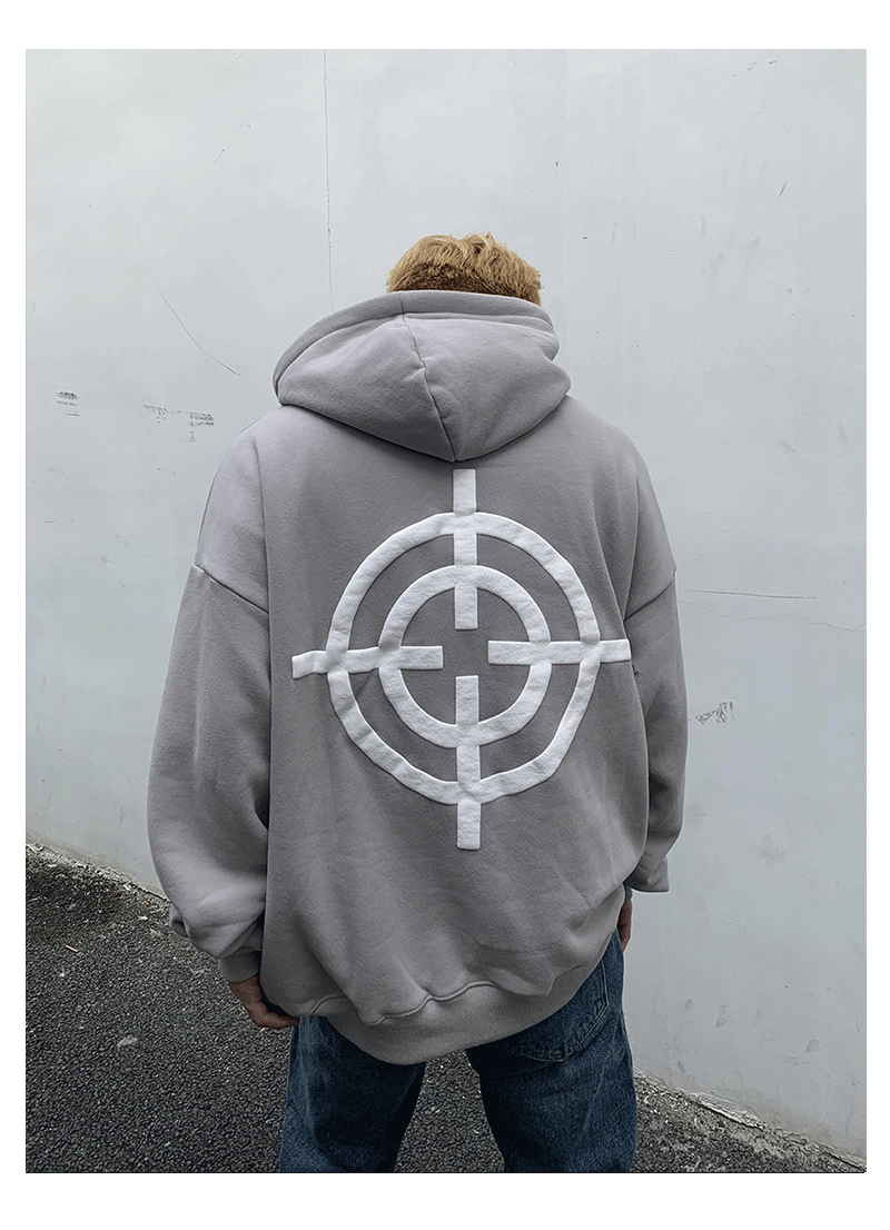 Dark Skull Flocking Hoodie