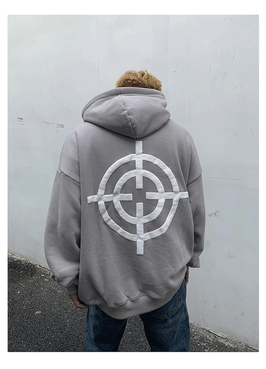 Dark Skull Flocking Hoodie