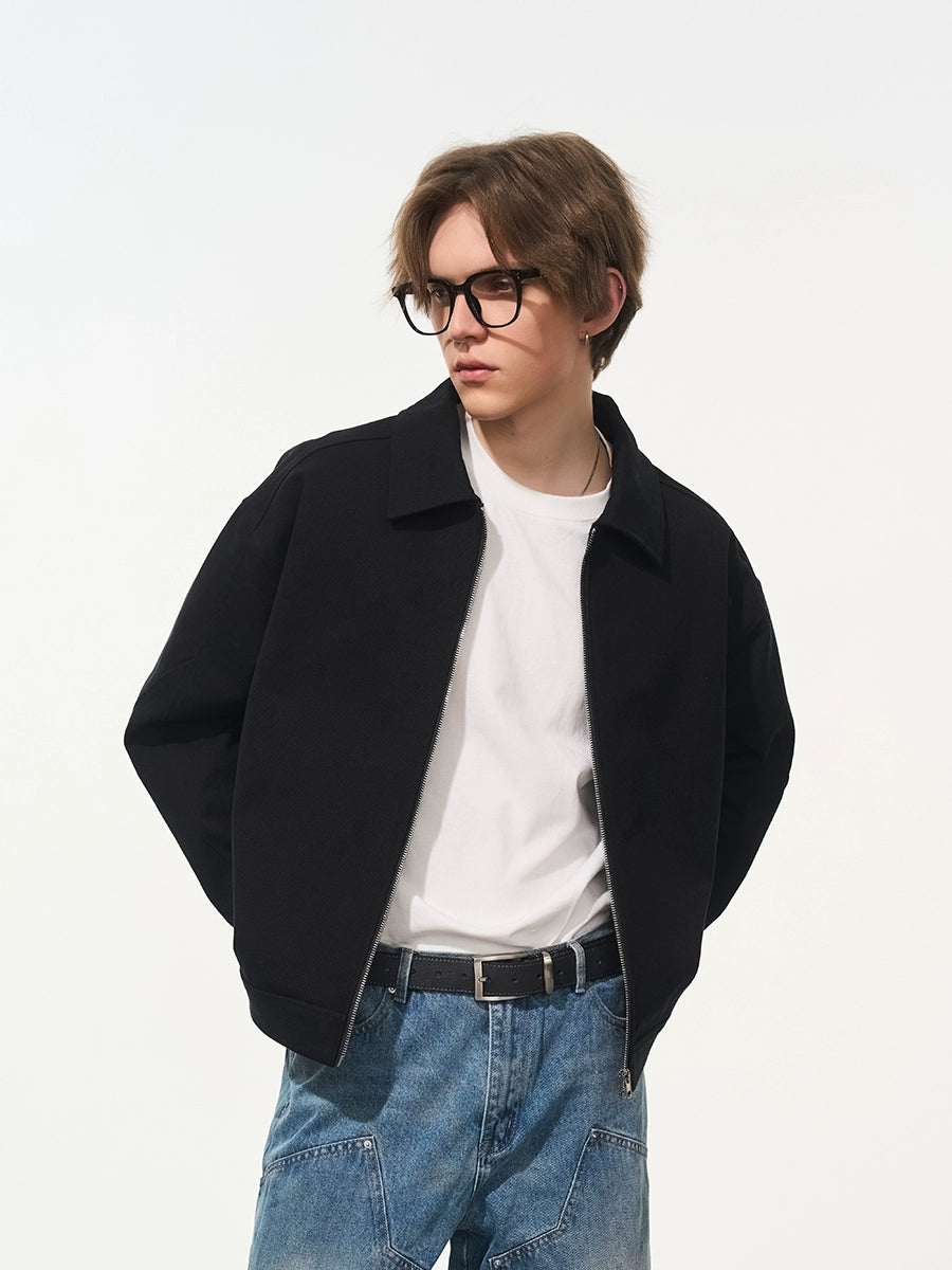 Harsh and Cruel Embroidered Logo Lapel Jacket