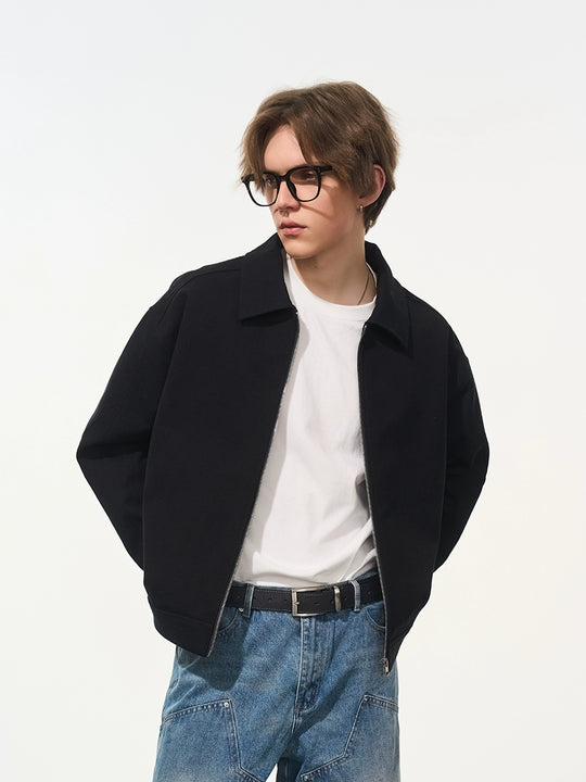 Harsh and Cruel Embroidered Logo Lapel Jacket