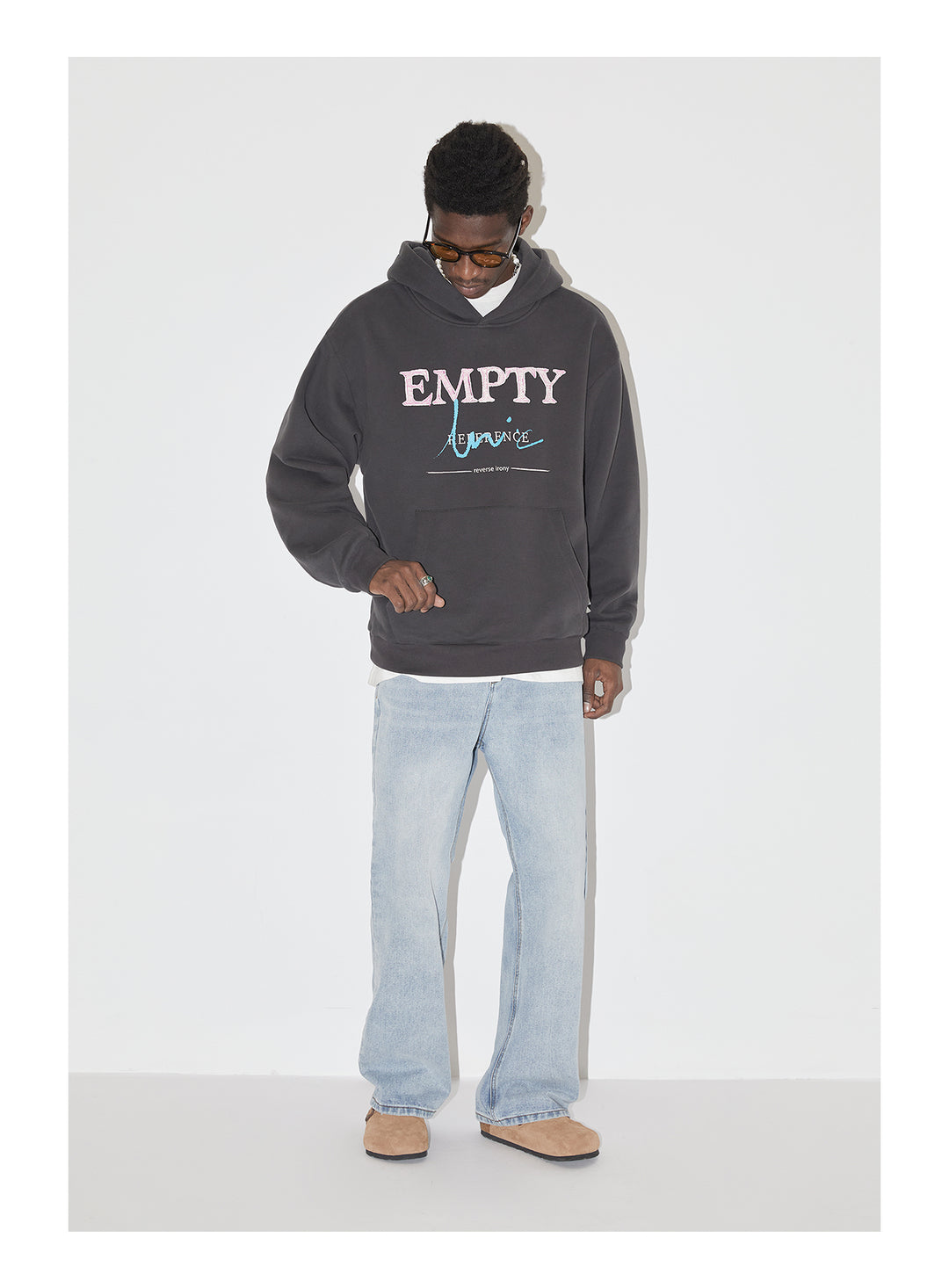 EMPTY REFERENCE Overlap Logo Hoodie