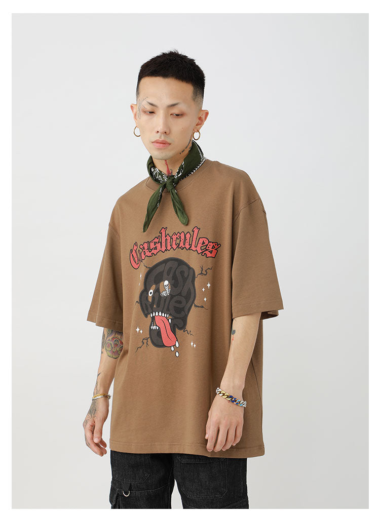 Cashrules Skull LOGO Theme Tee
