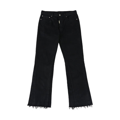 MEDM Wax Coating Stitching Denim Pants