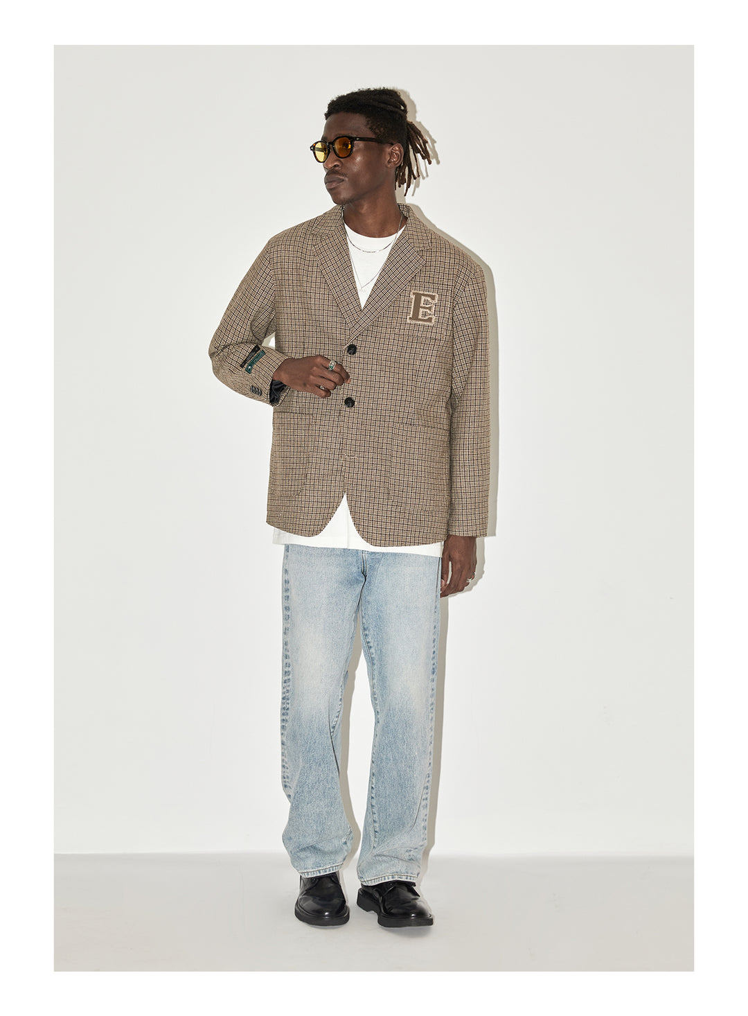 EMPTY REFERENCE Patch Embroidery Suit Jacket