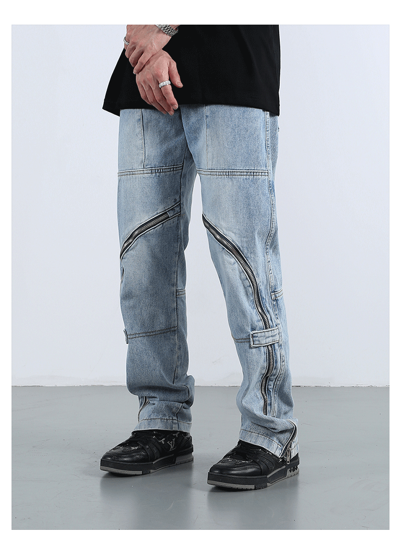 F3F Select Zipper Design Denim Jeans