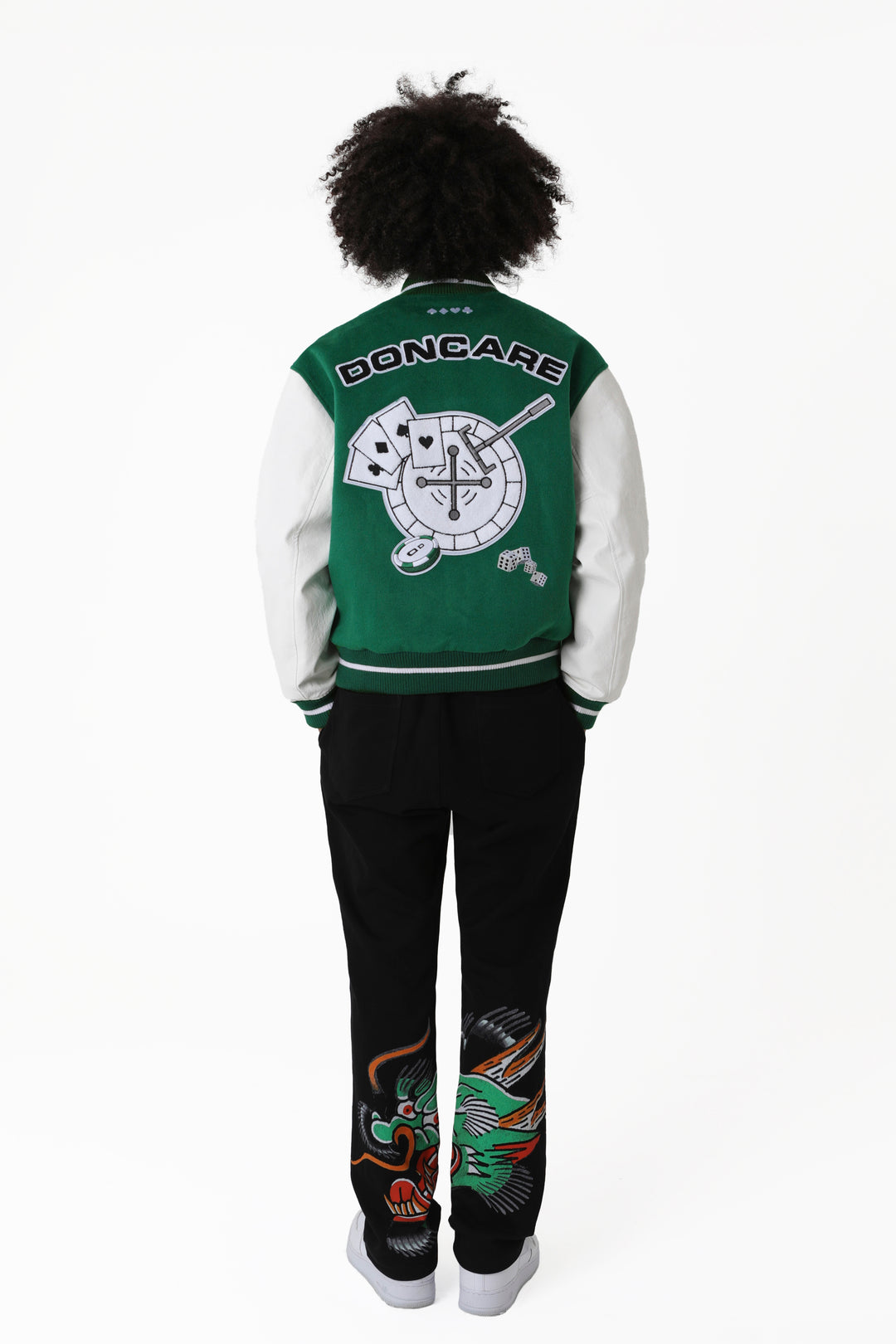 DONCARE D LOGO Varsity Jacket | Face 3 Face