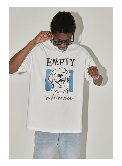 EMPTY REFERENCE Smile Cute Puppy Logo Tee