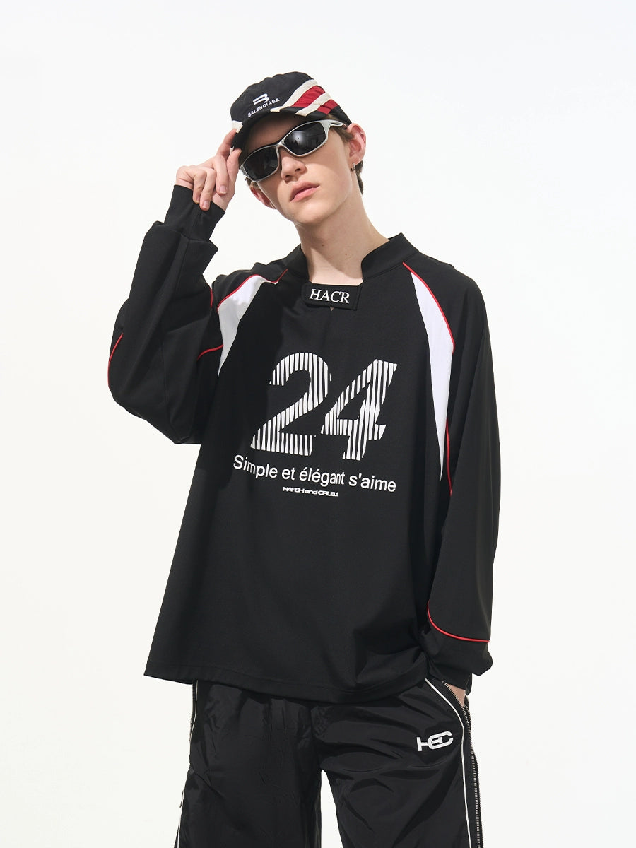 Harsh and Cruel Infectious Stitched Jersey Long Sleeve Tee