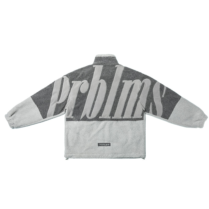PRBLMS Big LOGO Sherpa Fleece Boa Jacket | Face 3 Face