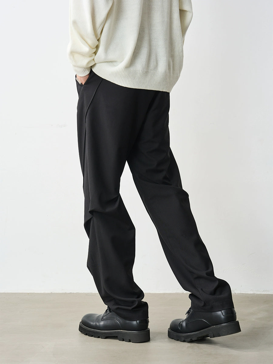 Harsh and Cruel Pleat Split & 3D Cut Suit Pants