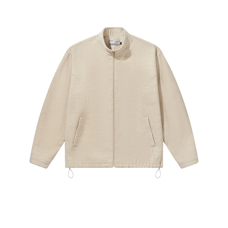 Harsh and Cruel Embroidered Collar Zipper Cardigan Jacket