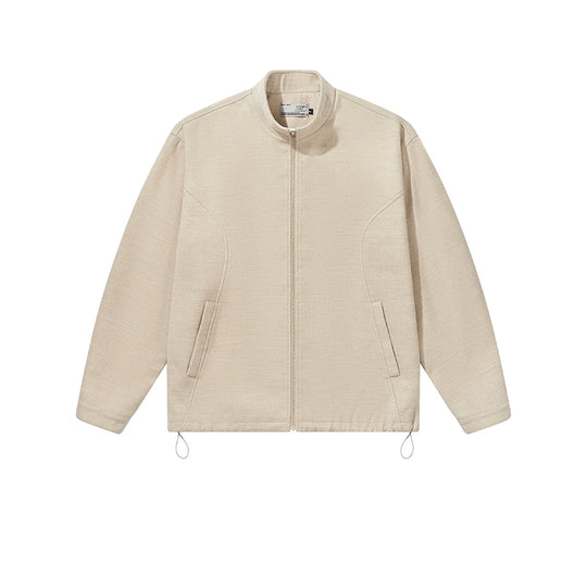 Harsh and Cruel Embroidered Collar Zipper Cardigan Jacket