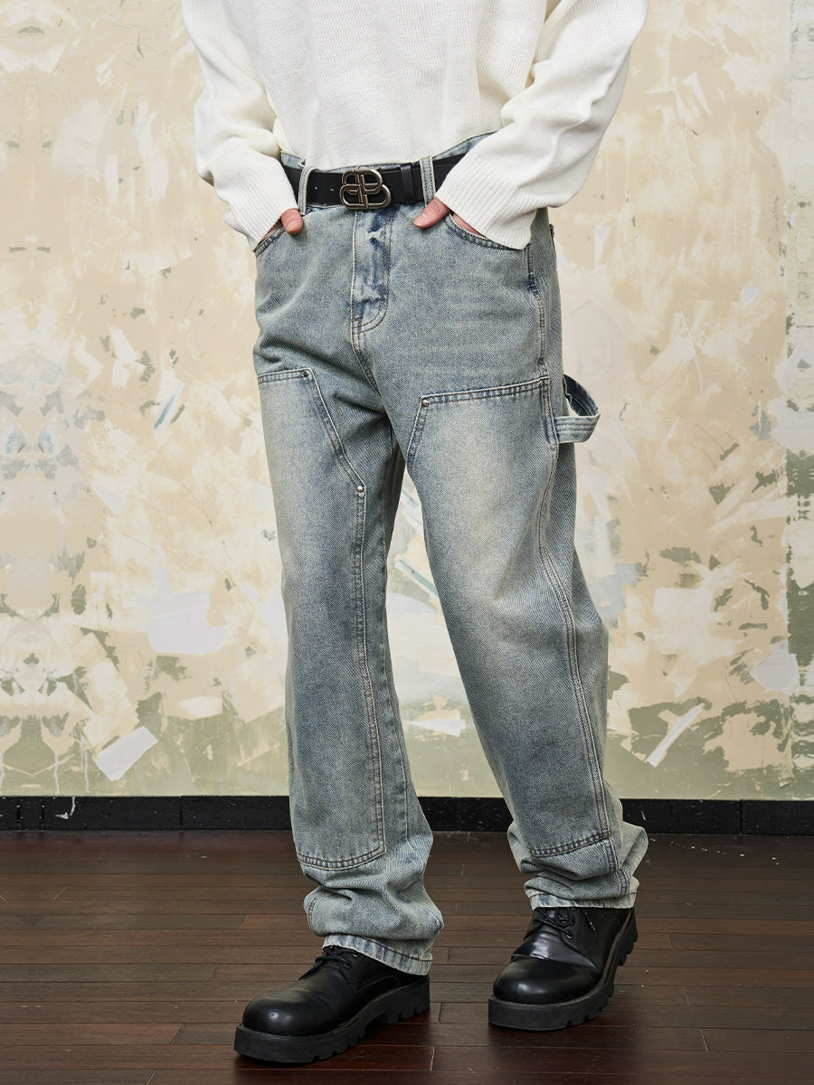 Harsh and Cruel Double Knee Straight Jeans